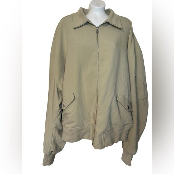 WeWoreWhat Twill Bomber Jacket in Oat - Picture 5 of 13